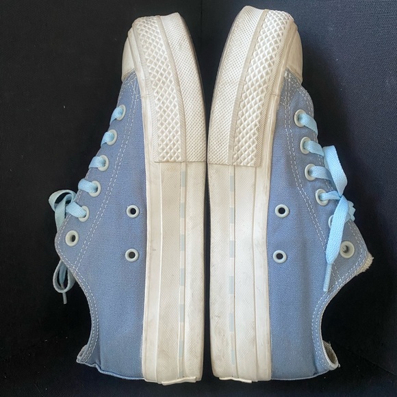 Converse Multi Blue Terry Cloth Tongue Casual Platform Sneakers W 7.5 - Picture 9 of 9